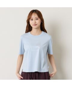 Liliane Burty ECLAT（Sサイズ） / リリアンビューティ エクラ カットソー | 【洗える】箔プリントロゴTシャツ