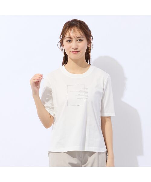 Liliane Burty ECLAT（Sサイズ） / リリアンビューティ エクラ カットソー | 【洗える】箔プリントロゴTシャツ | 詳細1