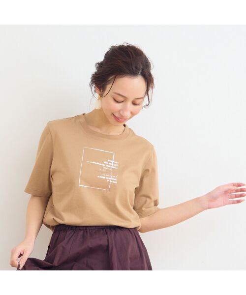 Liliane Burty ECLAT（Sサイズ） / リリアンビューティ エクラ カットソー | 【洗える】箔プリントロゴTシャツ | 詳細4