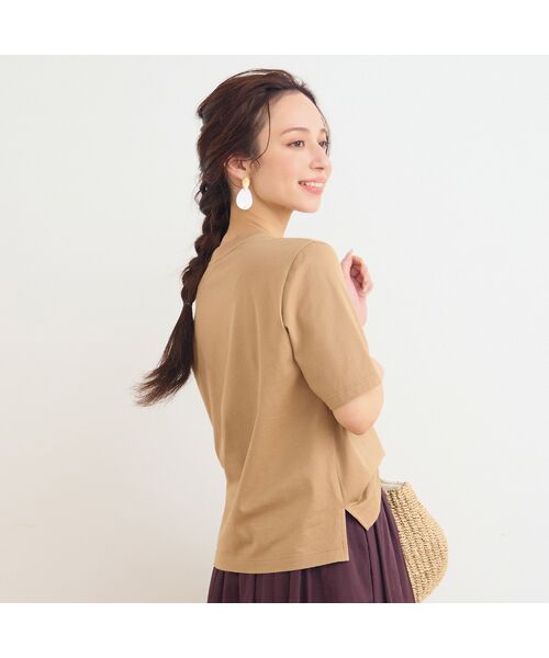 Liliane Burty ECLAT（Sサイズ） / リリアンビューティ エクラ カットソー | 【洗える】箔プリントロゴTシャツ | 詳細6