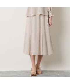 Liliane Burty ECLAT（Sサイズ） / リリアンビューティ エクラ ミニ・ひざ丈スカート | 【洗える/セットアップ対応】サッカードットスカート