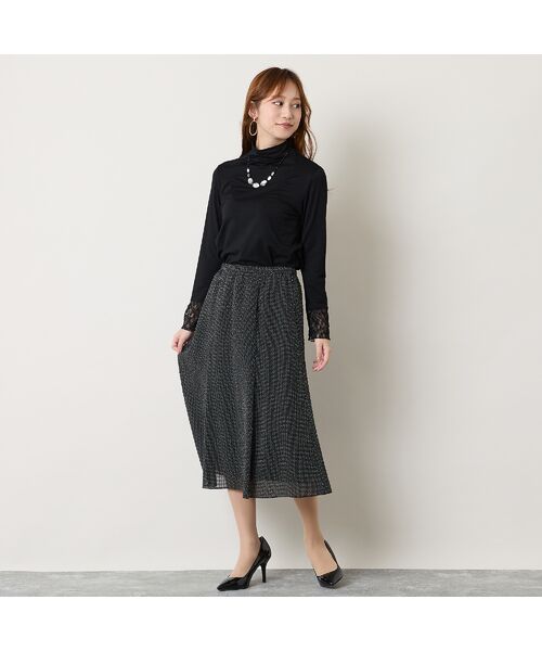Liliane Burty ECLAT（Sサイズ） / リリアンビューティ エクラ カットソー | 【洗える】袖レースTシャツ | 詳細7