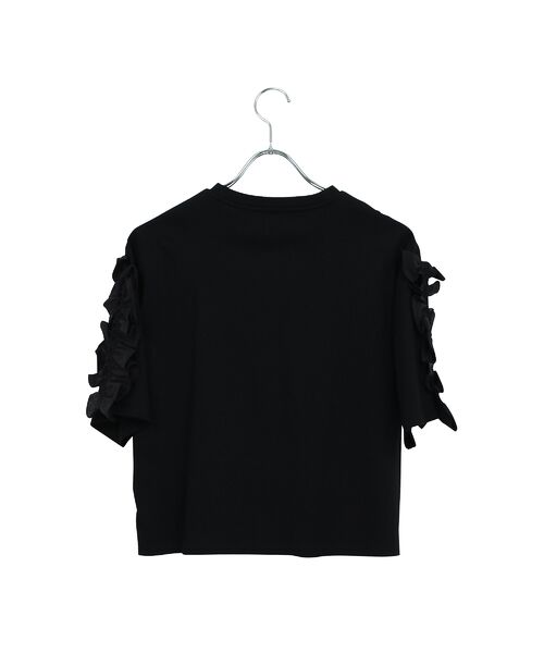 Liliane Burty ECLAT（Sサイズ） / リリアンビューティ エクラ カットソー | 【洗える】袖配色フリルTシャツ | 詳細2