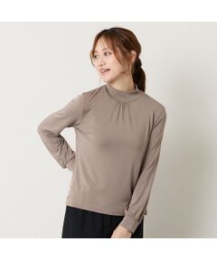 Liliane Burty ECLAT（Sサイズ） / リリアンビューティ エクラ カットソー | 【洗える】吸湿発熱ハイネックTシャツ