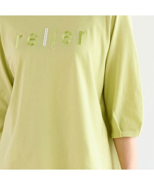 LOBJIE / ロブジェ カットソー | relier刺繍 タックスリーブTシャツ | 詳細9