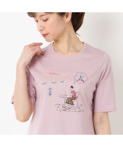 Lobin刺繍 Tシャツ（カフェ）