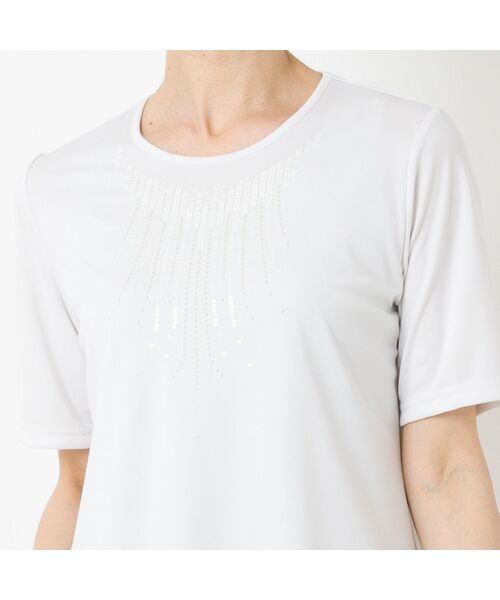 LOBJIE / ロブジェ カットソー | スパンコール刺繍Tシャツ | 詳細2