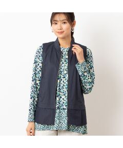 LOBJIE / ロブジェ ベスト | ペプラム ジップアップベスト