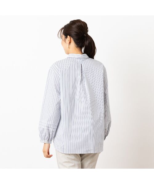 LOBJIE / ロブジェ シャツ・ブラウス | 【洗える】ストレッチブロード２WAYシャツ（ストライプ） | 詳細6