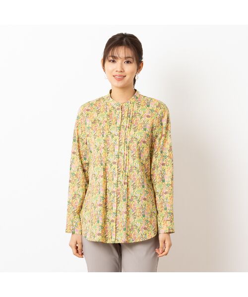 LOBJIE / ロブジェ シャツ・ブラウス | 【洗える】リバティプリント バンドカラーシャツ | 詳細8