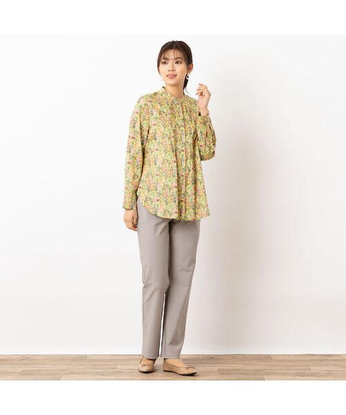 LOBJIE / ロブジェ シャツ・ブラウス | 【洗える】リバティプリント バンドカラーシャツ | 詳細10