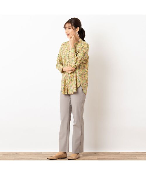 LOBJIE / ロブジェ シャツ・ブラウス | 【洗える】リバティプリント バンドカラーシャツ | 詳細11