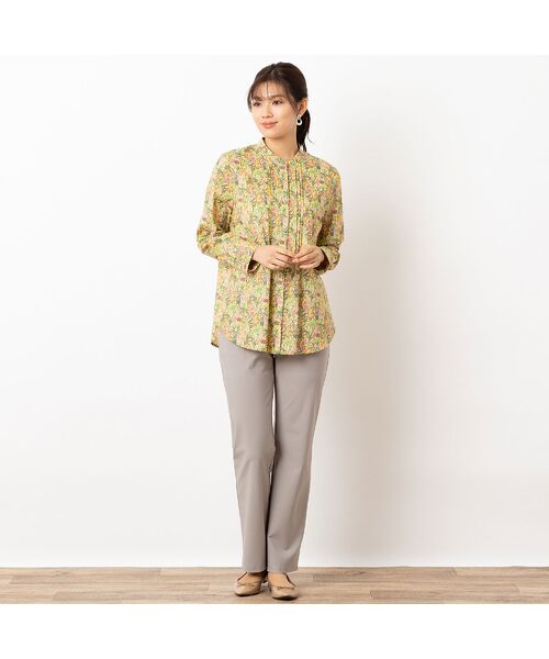 LOBJIE / ロブジェ シャツ・ブラウス | 【洗える】リバティプリント バンドカラーシャツ | 詳細12