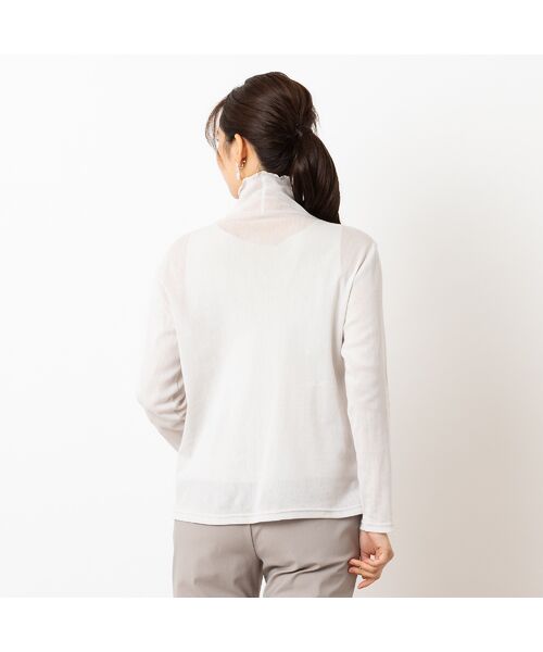 LOBJIE / ロブジェ カットソー | 【洗える・日本製】綿チュール ハイネックカットソー | 詳細1