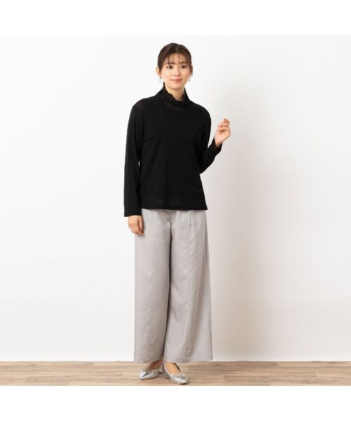 LOBJIE / ロブジェ カットソー | 【洗える・日本製】綿チュール ハイネックカットソー | 詳細9
