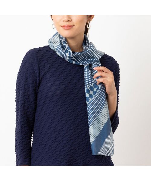 LOBJIE / ロブジェ マフラー・ショール・スヌード・ストール | ドット柄シルクストール | 詳細1