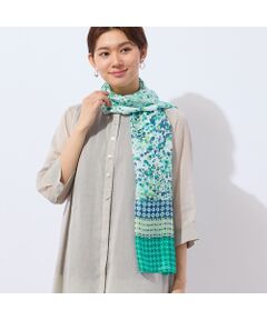 LOBJIE / ロブジェ マフラー・ショール・スヌード・ストール | パネル幾何柄 シルクストール
