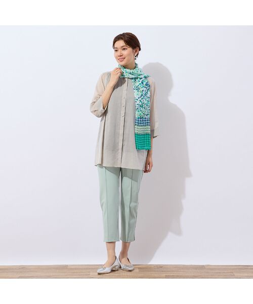 LOBJIE / ロブジェ マフラー・ショール・スヌード・ストール | パネル幾何柄 シルクストール | 詳細7