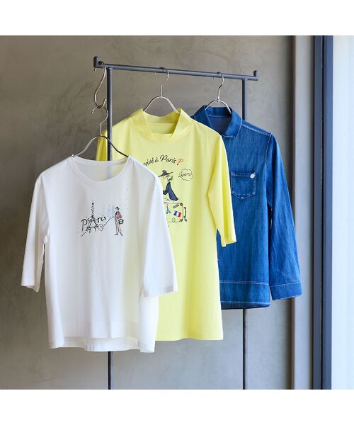 トップス レディース ボーダー カットソー tシャツ チュニック