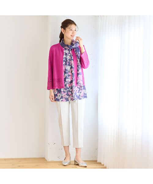 LOBJIE / ロブジェ マフラー・ショール・スヌード・ストール | エレガンスフラワーシルクストール | 詳細8