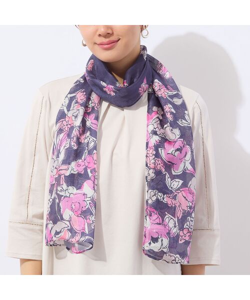 LOBJIE / ロブジェ マフラー・ショール・スヌード・ストール | エレガンスフラワーシルクストール | 詳細10