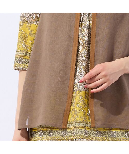 LOBJIE / ロブジェ ベスト | 【洗える・ドライタッチ】ジップアップメッシュベスト | 詳細3