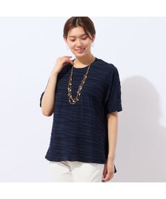 LOBJIE / ロブジェ カットソー | 【洗える・日本製】タックボーダーTシャツ