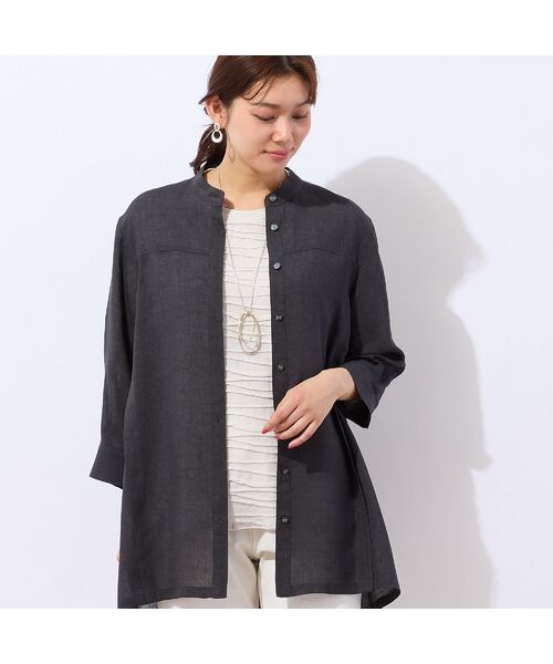 LOBJIE / ロブジェ カットソー | 【洗える・日本製】タックボーダーTシャツ | 詳細4