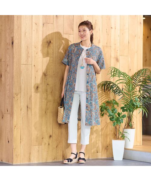 LOBJIE / ロブジェ カットソー | 【洗える・日本製】タックボーダーTシャツ | 詳細6