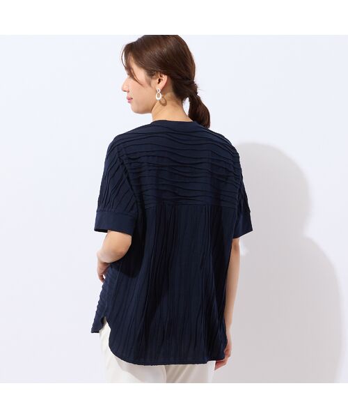 LOBJIE / ロブジェ カットソー | 【洗える・日本製】タックボーダーTシャツ | 詳細7