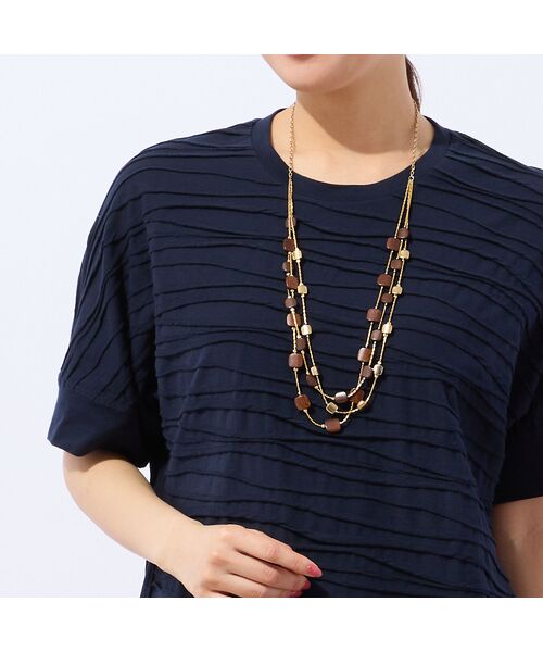 LOBJIE / ロブジェ カットソー | 【洗える・日本製】タックボーダーTシャツ | 詳細9