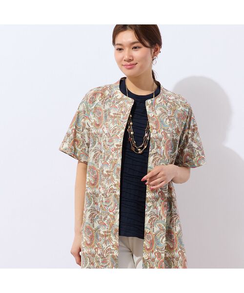 LOBJIE / ロブジェ カットソー | 【洗える・日本製】タックボーダーTシャツ | 詳細11