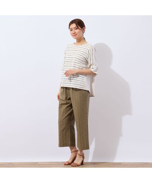 LOBJIE / ロブジェ カットソー | 【洗える】パナマストライプカットソー | 詳細3