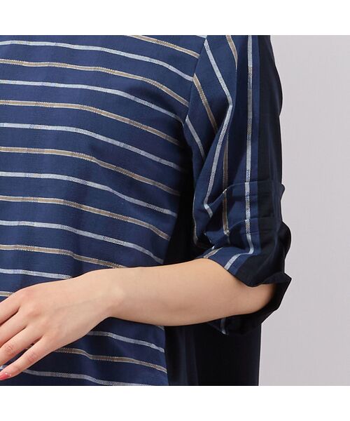 LOBJIE / ロブジェ カットソー | 【洗える】パナマストライプカットソー | 詳細9