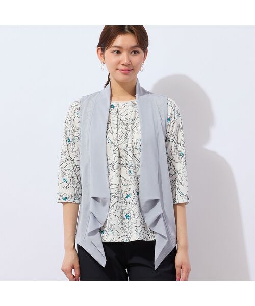 LOBJIE / ロブジェ ベスト | 【洗える・日本製】チュールベスト | 詳細1