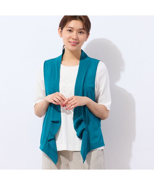 LOBJIE / ロブジェ ベスト | 【洗える・日本製】チュールベスト | 詳細12