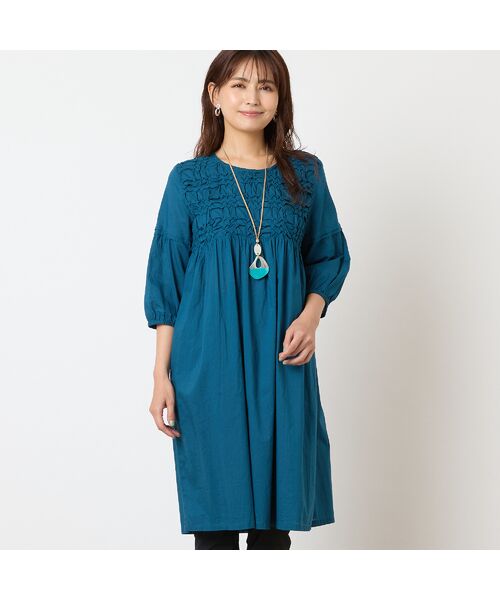 LOBJIE / ロブジェ シャツ・ブラウス | 【洗える・綿100%】スモッキング刺繍チュニック | 詳細8