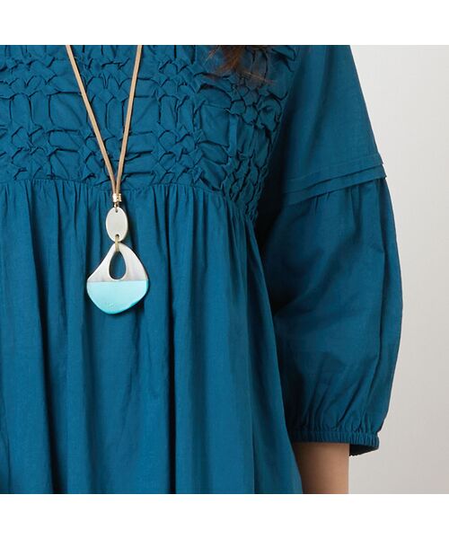 LOBJIE / ロブジェ シャツ・ブラウス | 【洗える・綿100%】スモッキング刺繍チュニック | 詳細9