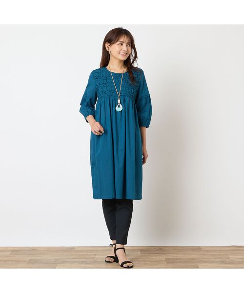 LOBJIE / ロブジェ シャツ・ブラウス | 【洗える・綿100%】スモッキング刺繍チュニック | 詳細12
