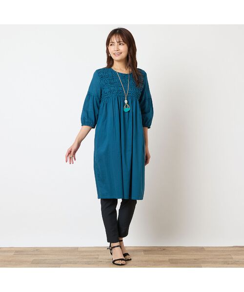 LOBJIE / ロブジェ シャツ・ブラウス | 【洗える・綿100%】スモッキング刺繍チュニック | 詳細13