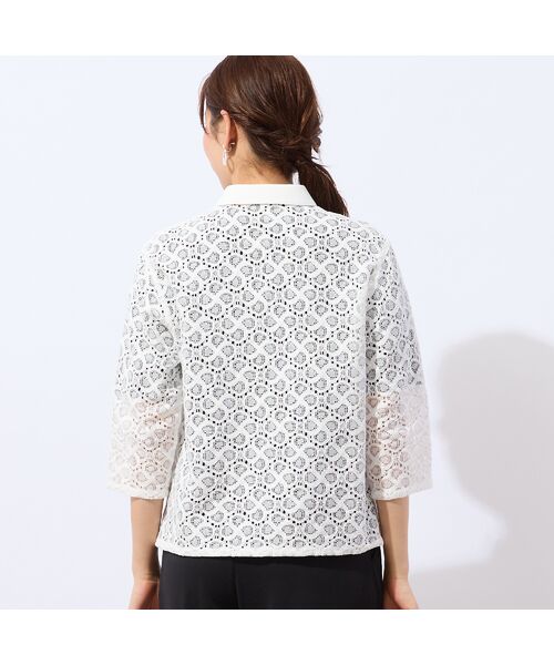 LOBJIE / ロブジェ シャツ・ブラウス | 【洗える】ラッセルレースシャツ | 詳細1