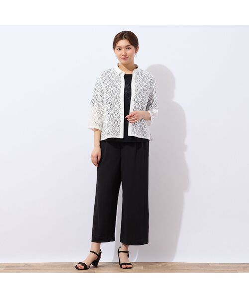 LOBJIE / ロブジェ シャツ・ブラウス | 【洗える】ラッセルレースシャツ | 詳細6