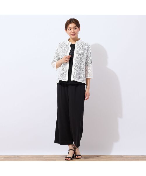 LOBJIE / ロブジェ シャツ・ブラウス | 【洗える】ラッセルレースシャツ | 詳細7