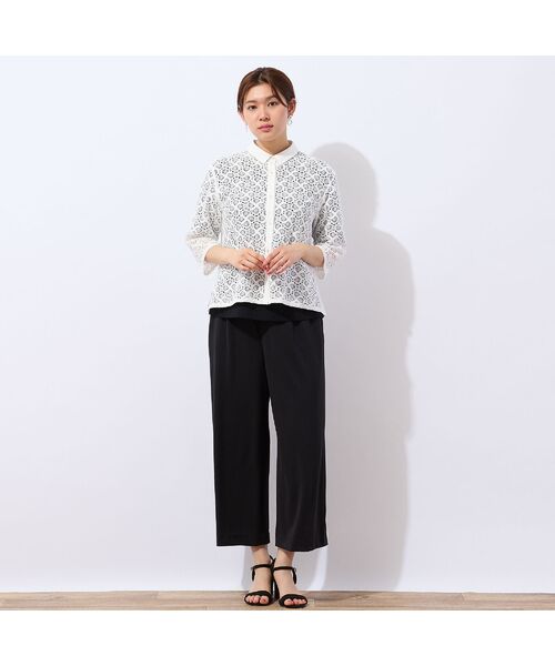 LOBJIE / ロブジェ シャツ・ブラウス | 【洗える】ラッセルレースシャツ | 詳細8