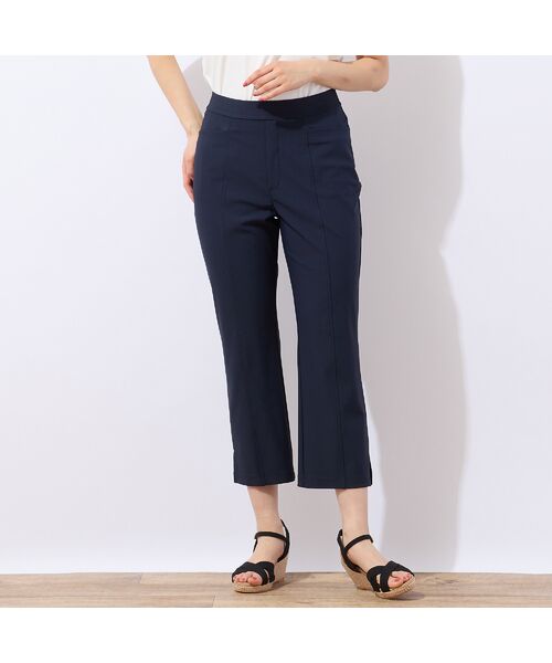 LOBJIE / ロブジェ ショート・ハーフ・半端丈パンツ | 【洗える・接触冷感・S~LLサイズ】クロップドブーツカットパンツ | 詳細2