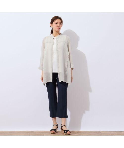 LOBJIE / ロブジェ ショート・ハーフ・半端丈パンツ | 【洗える・接触冷感・S~LLサイズ】クロップドブーツカットパンツ | 詳細7