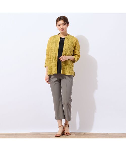 LOBJIE / ロブジェ ショート・ハーフ・半端丈パンツ | 【洗える・接触冷感・S~LLサイズ】クロップドブーツカットパンツ | 詳細10