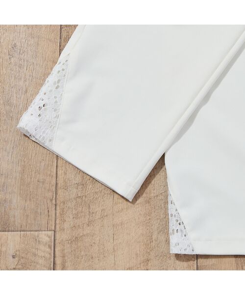 LOBJIE / ロブジェ ショート・ハーフ・半端丈パンツ | 【洗える・接触冷感・日本製・S~LLサイズ】裾レースクロップドパンツ | 詳細3