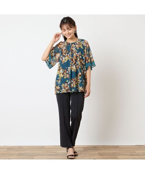 LOBJIE / ロブジェ その他パンツ | 【洗える・接触冷感・UVケア・S～LLサイズ】前ピンタックパンツ | 詳細10