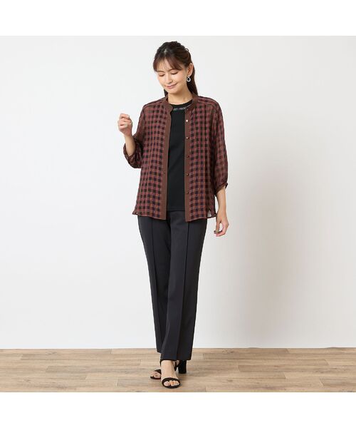 LOBJIE / ロブジェ その他パンツ | 【洗える・接触冷感・UVケア・S～LLサイズ】前ピンタックパンツ | 詳細7